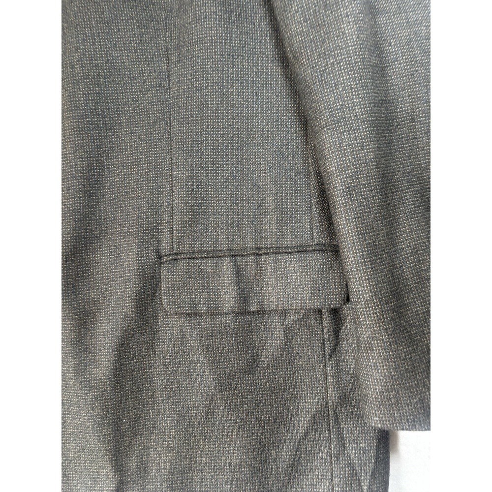Joseph & Feiss 56L Brown Houndstooth 100% Lambs Wool Blazer Jacket Sport Coat - Picture 2 of 13